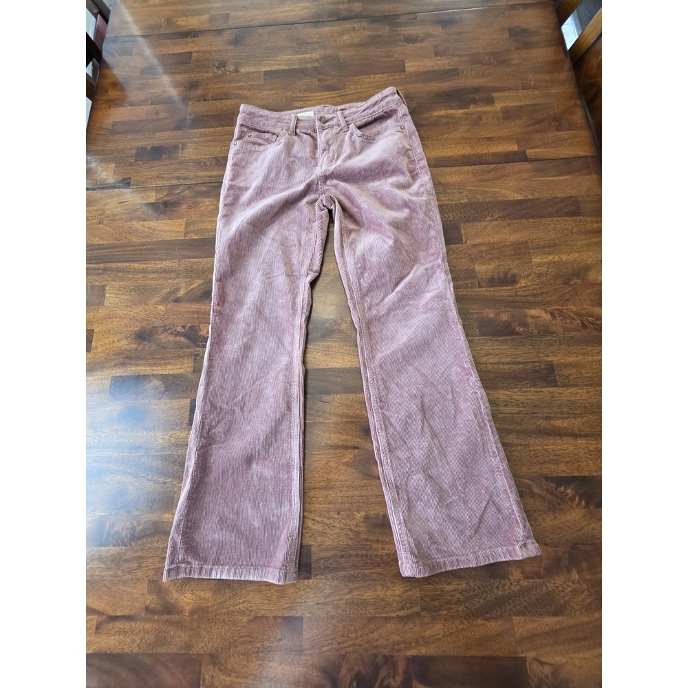 ANTHROPOLOGIE Pilcro‎ Corduroy High-Rise Trouser Bootcut Pants Pink Blush, 26